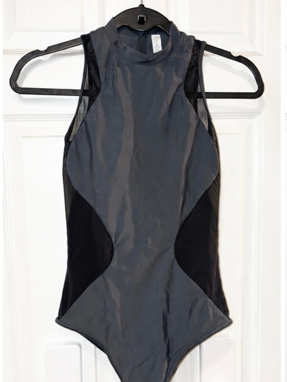 Discontinued Rare Lululemon Black Flow Rider Mesh-Panel One Piece